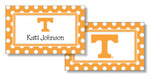 Noteworthy Collections College Calling Cards - Simple Dot (Tennessee) (CEC-UTN08)