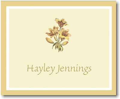 Stacy Claire Boyd Calling Cards - Lovely Lilies
