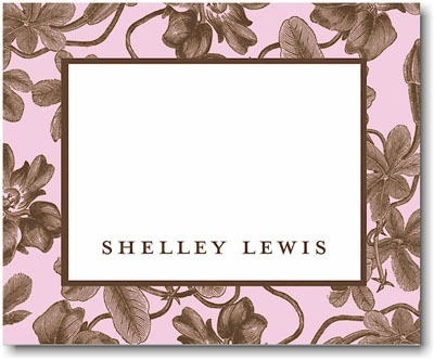 Stacy Claire Boyd Calling Cards - Pretty Pink Botanical