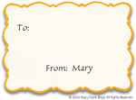 Stacy Claire Boyd Calling Card - Little Scallop Yellow (45912)