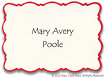 Stacy Claire Boyd Calling Card - Little Scallop Strawberry (45913)