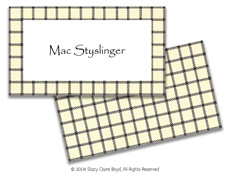 Stacy Claire Boyd Calling Card - Summer Plaid (44017)