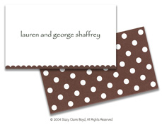 Stacy Claire Boyd Calling Card - Polka Dot Brownie (44025)