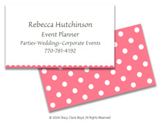 Stacy Claire Boyd Calling Card - Polka Dot Icing (44026)