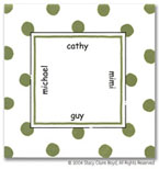 Stacy Claire Boyd Calling Cards - Green Dots (45128)