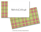 Stacy Claire Boyd Calling Cards - Strawberry Lime Plaid (44034)