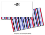 Stacy Claire Boyd Calling Cards - Blueberry Mini Stripes (44038)