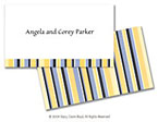 Stacy Claire Boyd Calling Cards - Banana Mini Stripes (44039)