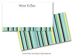 Stacy Claire Boyd Calling Cards - Mint Mini Stripes (44040)