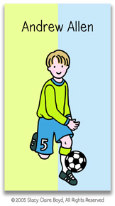 Stacy Claire Boyd Calling Cards - Small Soccer All-Star