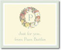 Stacy Claire Boyd Calling Cards - Floral Wreath