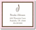 Stacy Claire Boyd Calling Cards - Pink Ruffled Border