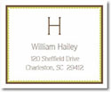 Stacy Claire Boyd Calling Cards - Brown Deckled Border