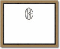 Stacy Claire Boyd Calling Cards - Brown Dot Swiss Border