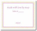 Stacy Claire Boyd Calling Cards - Orange Dotted Border