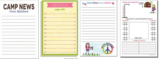 Padded Camp Stationery & Activity Pads from More Than Paper
