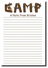 Paper People Camp Stationery - A Note From Camp