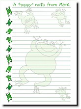 Paper People Camp Stationery - Frogs
