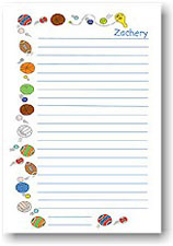 Paper People Camp Stationery - Sports Balls