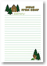 Paper People Camp Stationery - Trees and Cabin