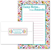 Camp Notepad & Label Sets by Namedrops (Camp Groovy Ensemble)