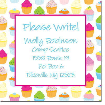 Keep In Touch Cards by iDesign - Cupcakes White (Camp)