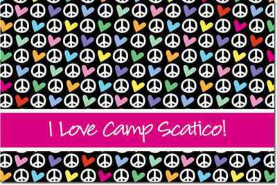 Postcards by iDesign - Peace & Love Rainbow (Camp)