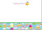 Note Cards by iDesign - Cupcakes Turquoise (Camp)