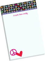 Notepads by iDesign - Peace & Love Rainbow (Normal by iDesign - Camp)