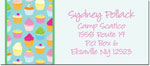 Address Labels by iDesign - Cupcakes Turquoise (Camp)