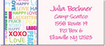 Address Labels by iDesign - Cool Type White (Camp)