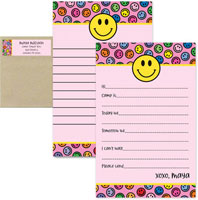 Camp Notepad & Label Sets by iDesign (Rainbow Smiley Face)