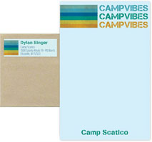 Camp Notepad & Label Sets by iDesign (Camp Vibes Stripes)