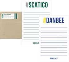 Camp Notepad & Label Sets by iDesign (#Camp Name)