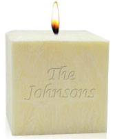 Personalized Candles - Name Or Phrase Palm Wax