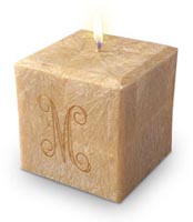 Personalized Candles - Single Initial (pi3c)