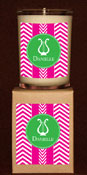 Devora Designs - Candles (Alpha Chi Omega - Chevron) ACO
