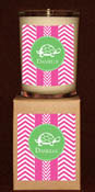 Devora Designs - Candles (Delta Zeta - Chevron) DZ