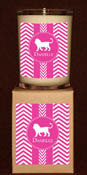 Devora Designs - Candles (Phi Mu - Chevron) FM