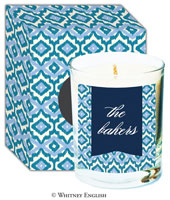 Whitney English Candles - Ikat Classic Navy (WF731311)