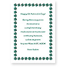 Checkerboard - Shamrock Border (CBR-JUI-R)