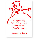 Checkerboard - Snowman with Pipe (CBR-KWT-F)