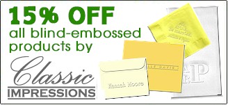 15% off all items by Classic Impressions.  Great time to stock up and SAVE!