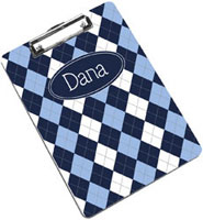 Devora Designs - Clipboards (Blue Argyle) BARGL-CLPB