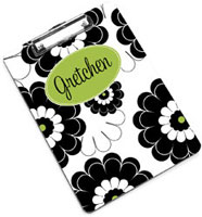 Devora Designs - Clipboards (Black Lime Floral) BLACKLIME-CLPB