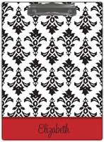 Kelly Hughes Designs - Clipboards (Black Damask) (c908)