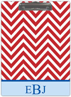 Kelly Hughes Designs - Clipboards (Red Chevron) (c915)