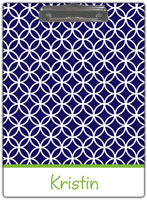 Kelly Hughes Designs - Clipboards (Navy Clover) (c917)