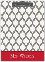 Kelly Hughes Designs - Clipboards (Grey Lattice) (c920)