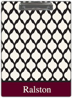Kelly Hughes Designs - Clipboards (Bordeaux Lattice) (c923)